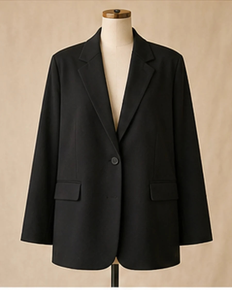Black relaxed blazer