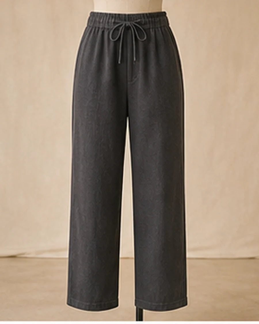 Charcoal drawstring trouser